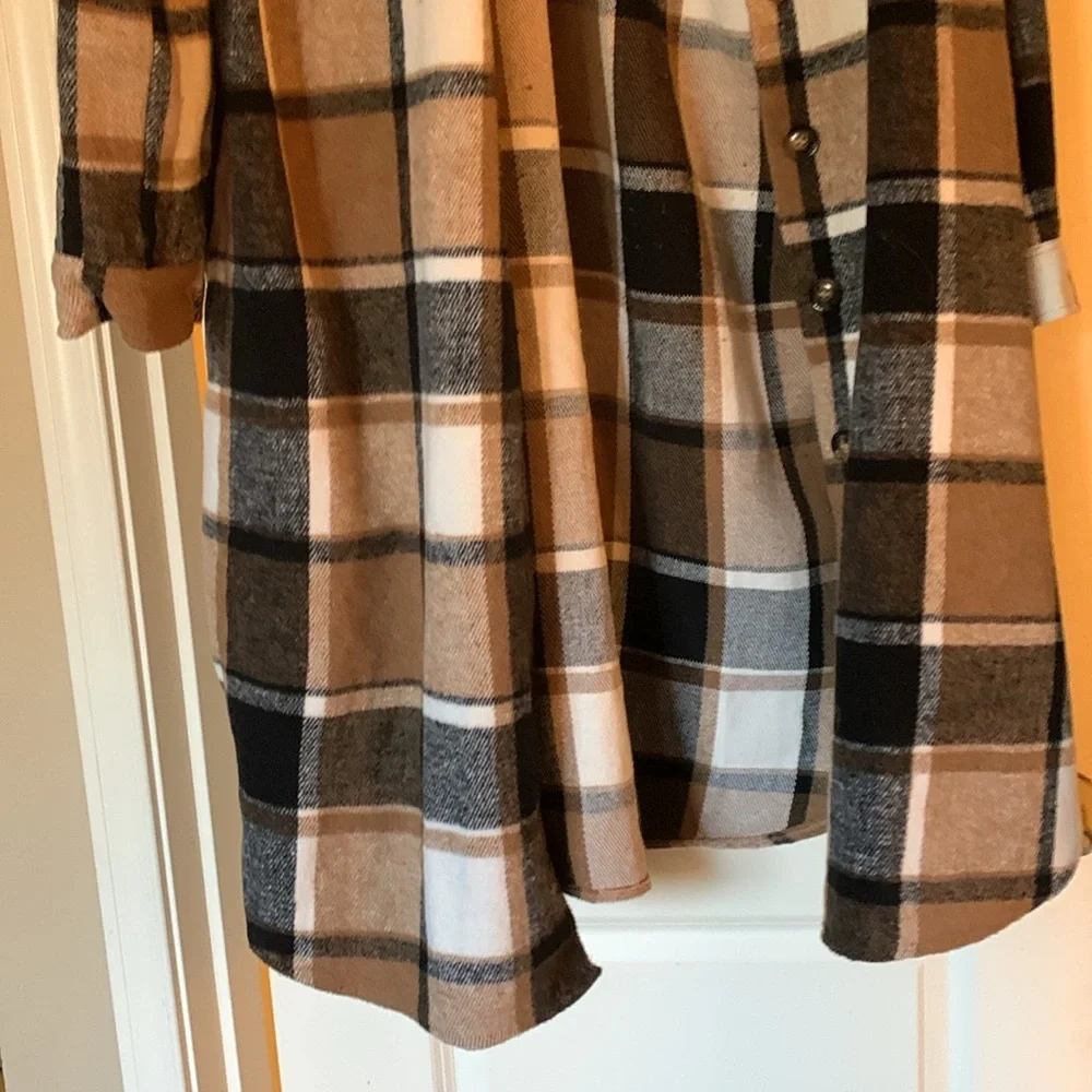 Long Shacket plaid - Picture 2 of 7